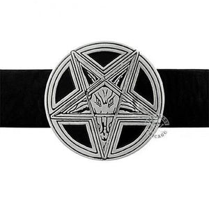 Belts & Buckles - Satanic Pentagram Belt Buckle