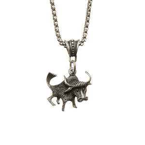 Taurus Zodiac Figure Necklace
