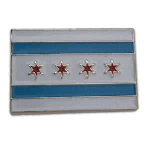 Classic Chicago Flag Pin