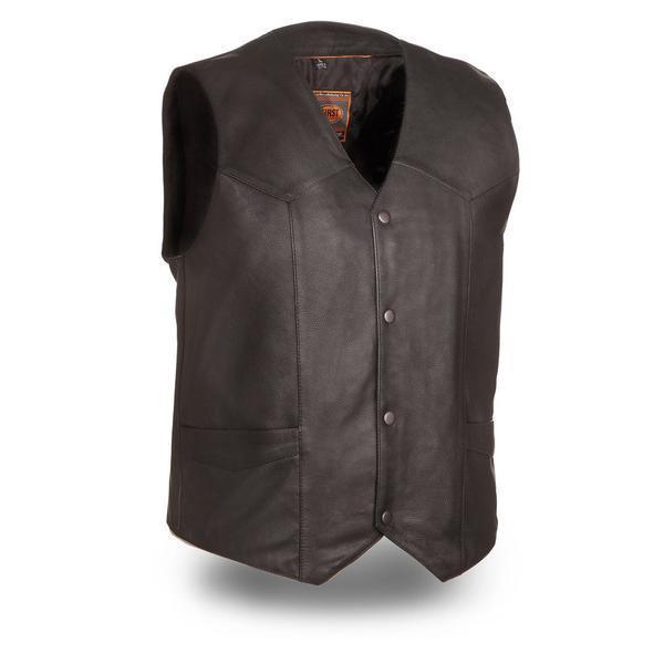 Black Leather Vest